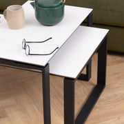 Katrine Coffee Table Set – White – image 4
