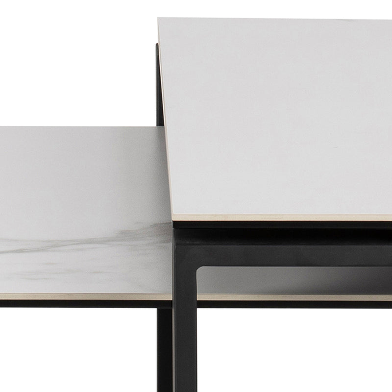 Katrine Coffee Table Set – White – image 8