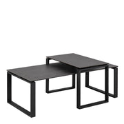 Katrine Ceramic Coffee Table Set in Black – image 1