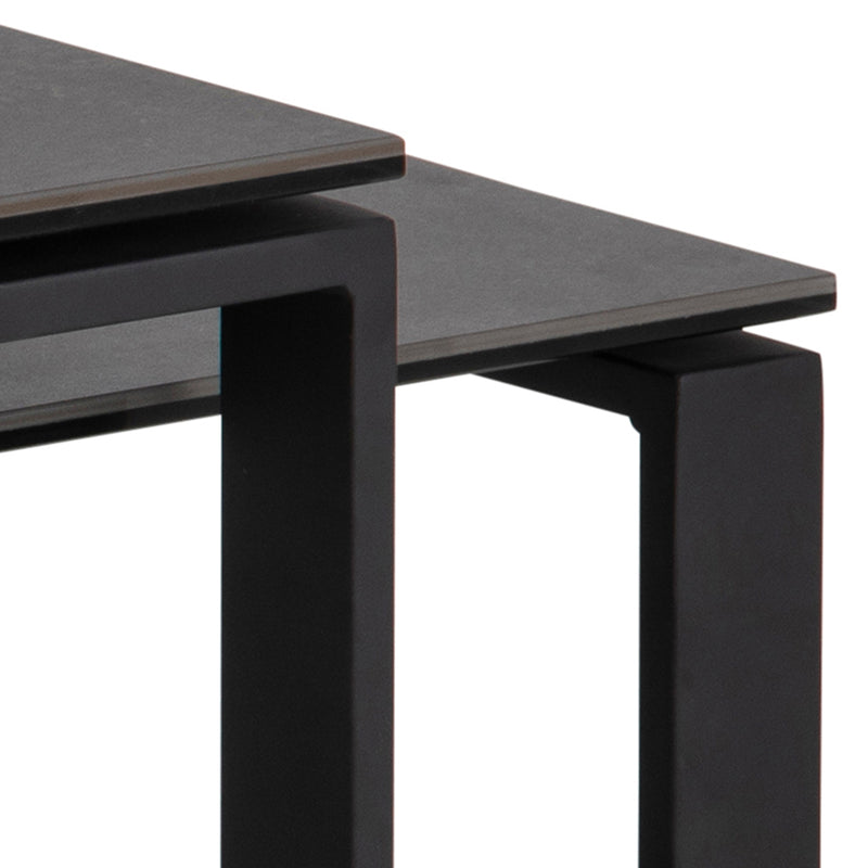 Katrine Ceramic Coffee Table Set in Black – image 8