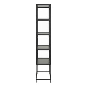 Seaford Tall Black Metal 2 Door Display Cabinet – image 3