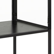Seaford Tall Black Metal 2 Door Display Cabinet – image 7