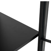 Newcastle Tall 2 Door Display Cabinet in Matt Black – image 8