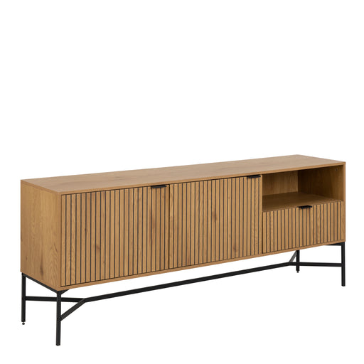 Jaipur Sideboard with 2 Doors and 1 Drawer in Wild Oak – image 1