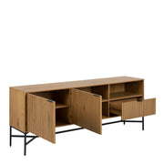 Jaipur Sideboard with 2 Doors and 1 Drawer in Wild Oak – image 4