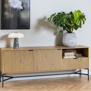 Jaipur Sideboard with 2 Doors and 1 Drawer in Wild Oak – image 6