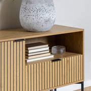 Jaipur Sideboard with 2 Doors and 1 Drawer in Wild Oak – image 7