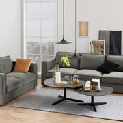 Barnsley Black Ceramic Coffee Table 100x95x41 cm – image 3