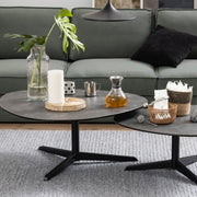 Barnsley Black Ceramic Coffee Table 100x95x41 cm – image 4