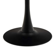 Malta Ceramic Round Dining Table in Black 90x75cm Included 4 Celia Dining Chair in Light Grey – image 5
