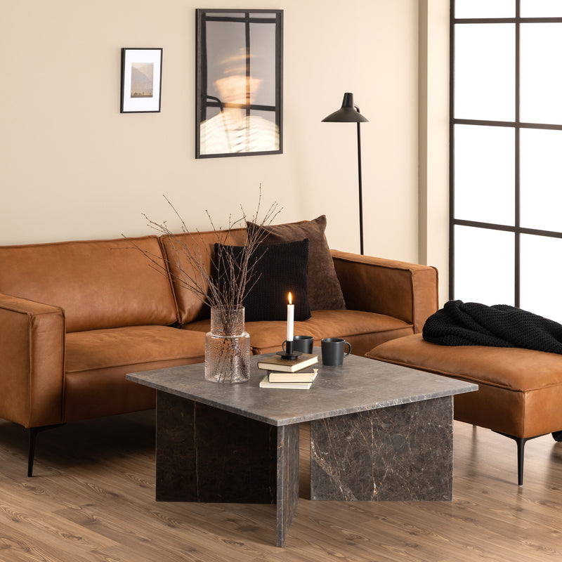 Vega Square Coffee Table with Top – Marron – image 3
