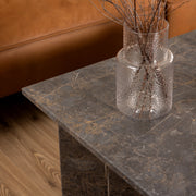 Vega Square Coffee Table with Top – Marron – image 5