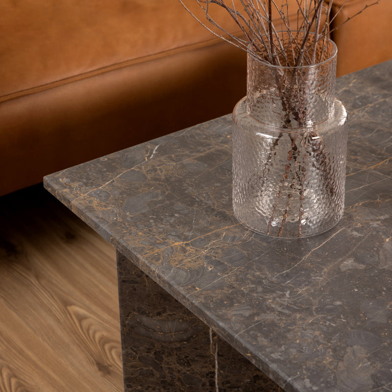 Vega Square Coffee Table with Top – Marron – image 5