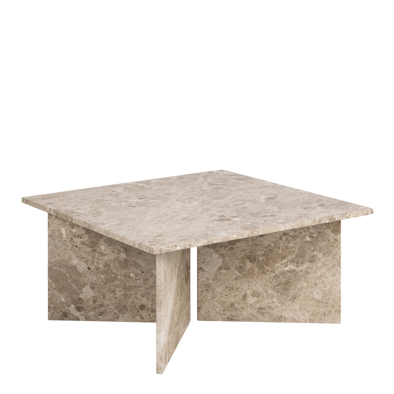Vega Square Coffee Table with Top – Brown – image 1