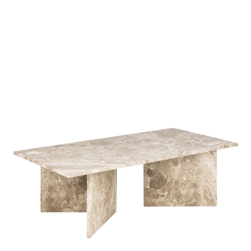 Vega Rectangular Coffee Table with Top – Brown – image 1