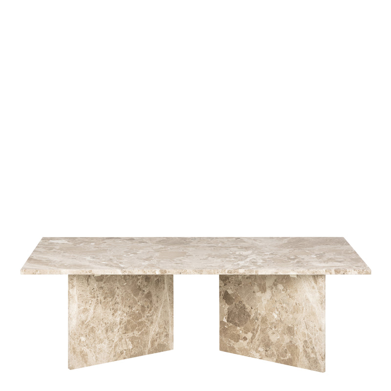Vega Rectangular Coffee Table with Top – Brown – image 2
