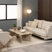 Vega Rectangular Coffee Table with Top – Brown – image 3