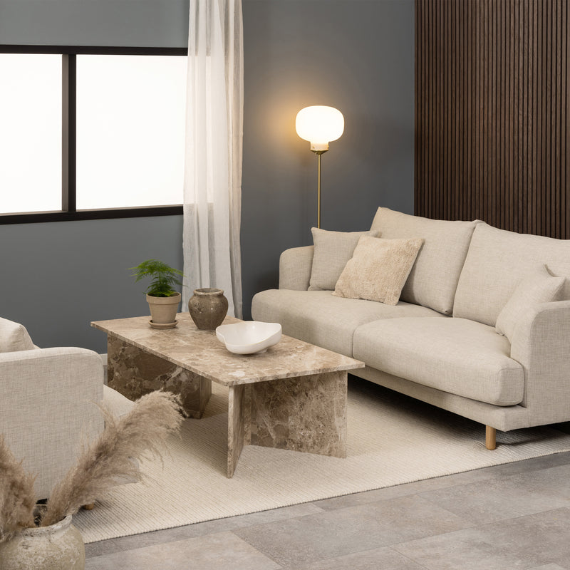Vega Rectangular Coffee Table with Top – Brown – image 3