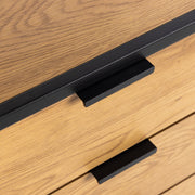 Swindon Bookcase with 2 Doors, 3 Drawers and 1 Shelves in Black – image 8