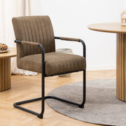 Yale Dining Table Included 4 Adele Dining Chair Fabric – Brown – image 8