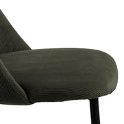 Yale Dining Table in Oak Included 4 Ines Dining chair in Olive Green – image 10