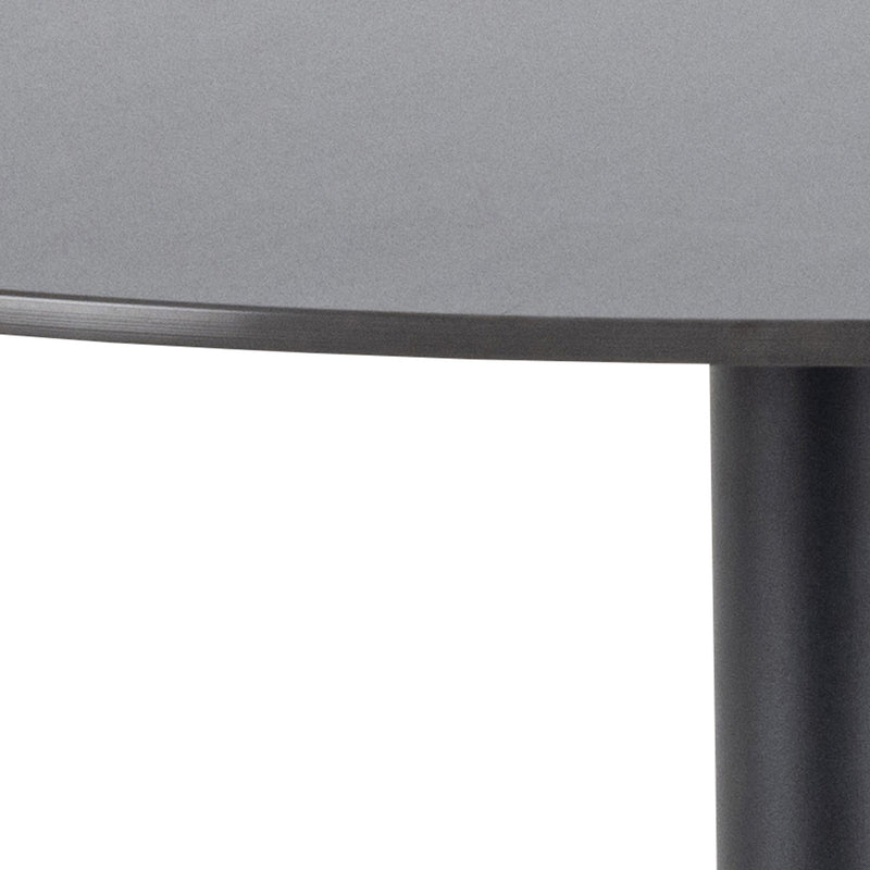 Malta Ceramic Round Bar Table – Matt Black – image 7