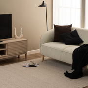 Linley 2 Door TV Unit in White Oak – image 5