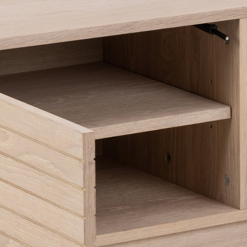 Linley 2 Door TV Unit in White Oak – image 7