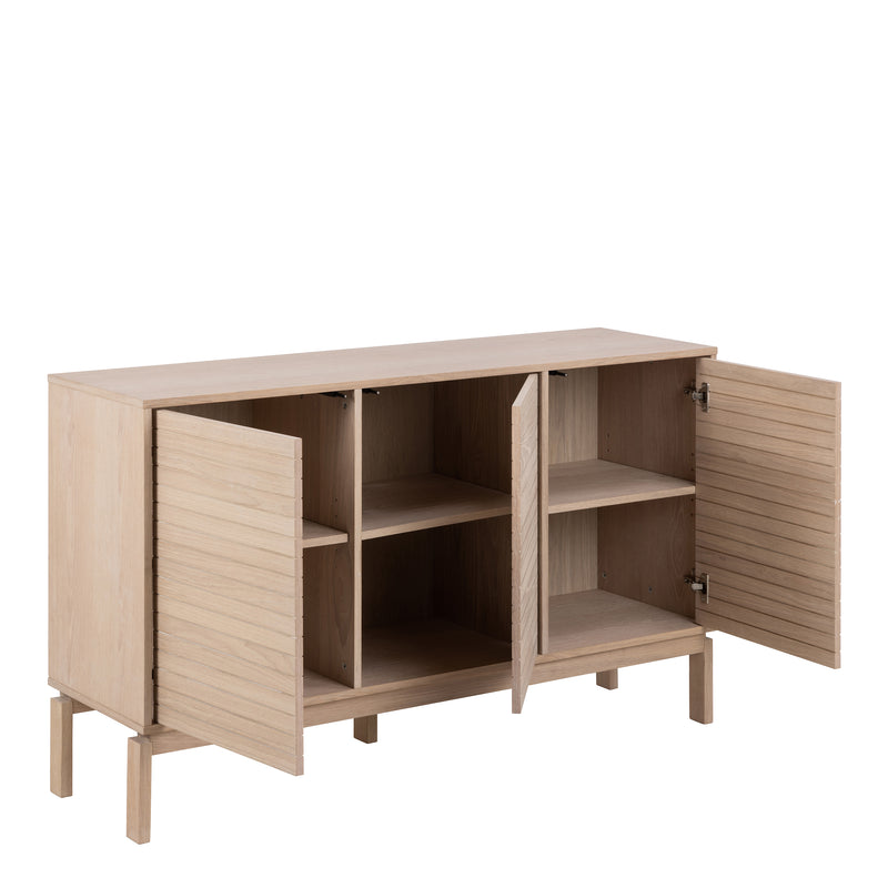 Linley 3 Door Sideboard in White Oak – image 4