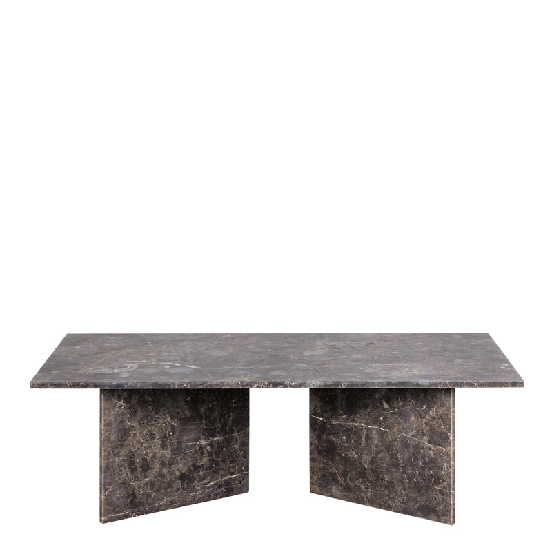 Vega Rectangular Coffee Table with Top – Marron – image 2