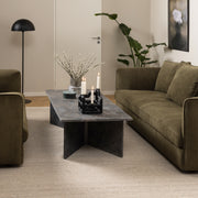 Vega Rectangular Coffee Table with Top – Marron – image 3