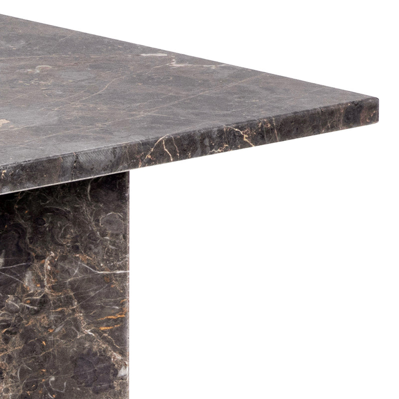 Vega Rectangular Coffee Table with Top – Marron – image 5