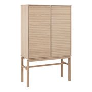 Linley Cabinet with 2 Doors and 4 Shelves in White Oak – image 1