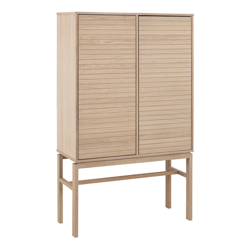 Linley Cabinet with 2 Doors and 4 Shelves in White Oak – image 1
