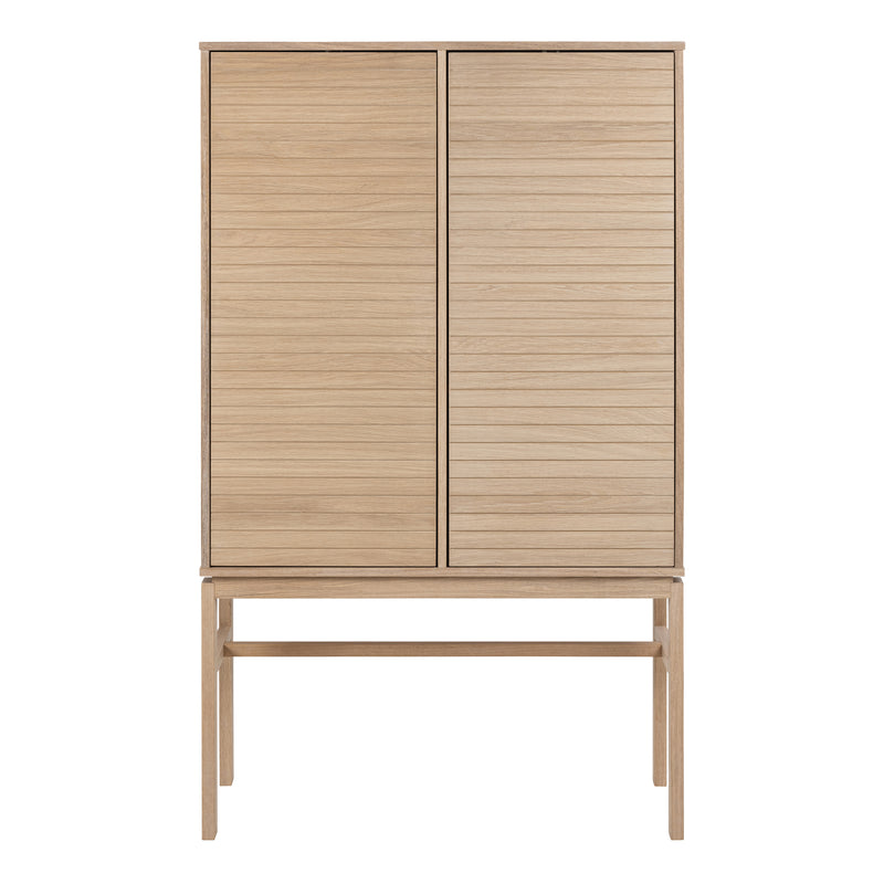 Linley Cabinet with 2 Doors and 4 Shelves in White Oak – image 2