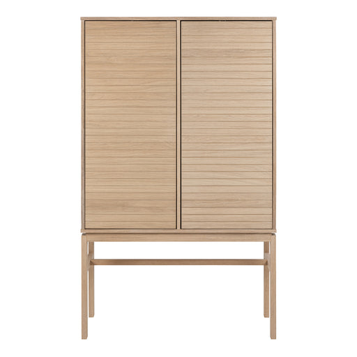 Linley Cabinet with 2 Doors and 4 Shelves in White Oak – image 2