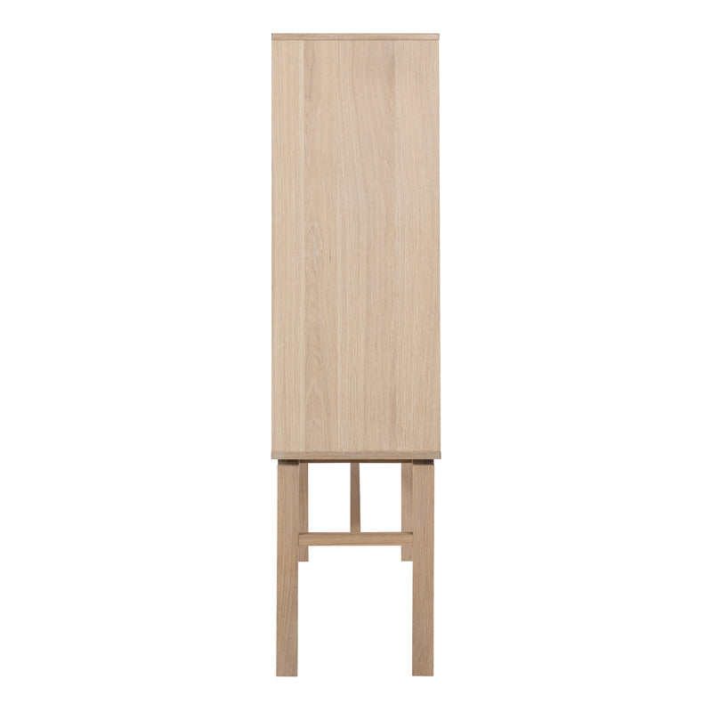 Linley Cabinet with 2 Doors and 4 Shelves in White Oak – image 3