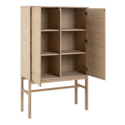 Linley Cabinet with 2 Doors and 4 Shelves in White Oak – image 4