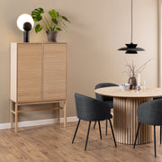 Linley Cabinet with 2 Doors and 4 Shelves in White Oak – image 5