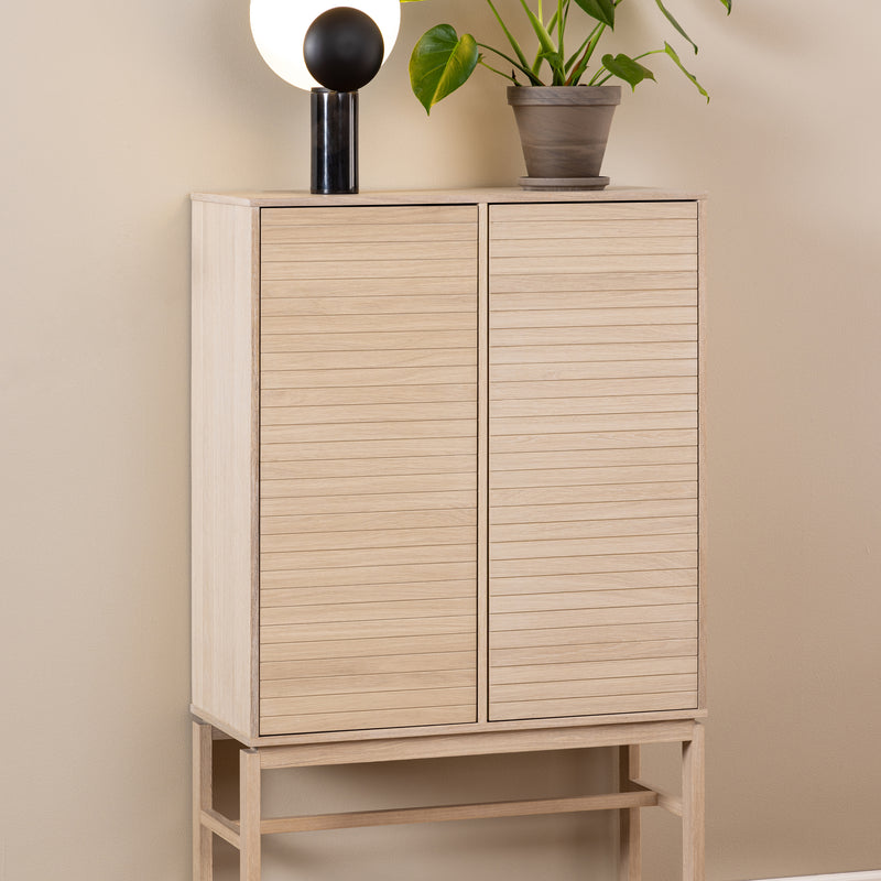 Linley Cabinet with 2 Doors and 4 Shelves in White Oak – image 6
