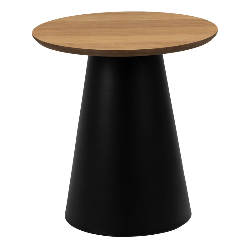 Soli Round Coffee Table in Oak/Black 45x48cm – image 2