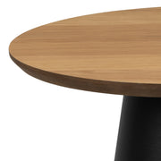 Soli Round Coffee Table in Oak/Black 45x48cm – image 5