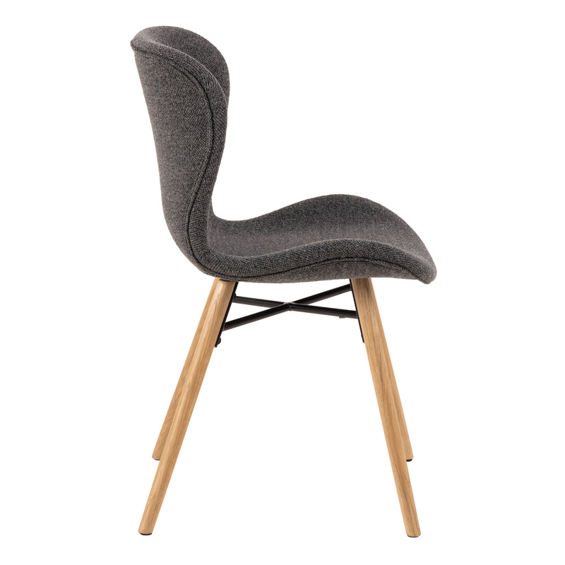 Batilda Dining Chair Set of 2 – Grey & Oak – image 3