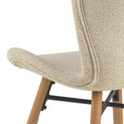 Batilda Dining Chair Set of 2 – Cream & Oak – image 8