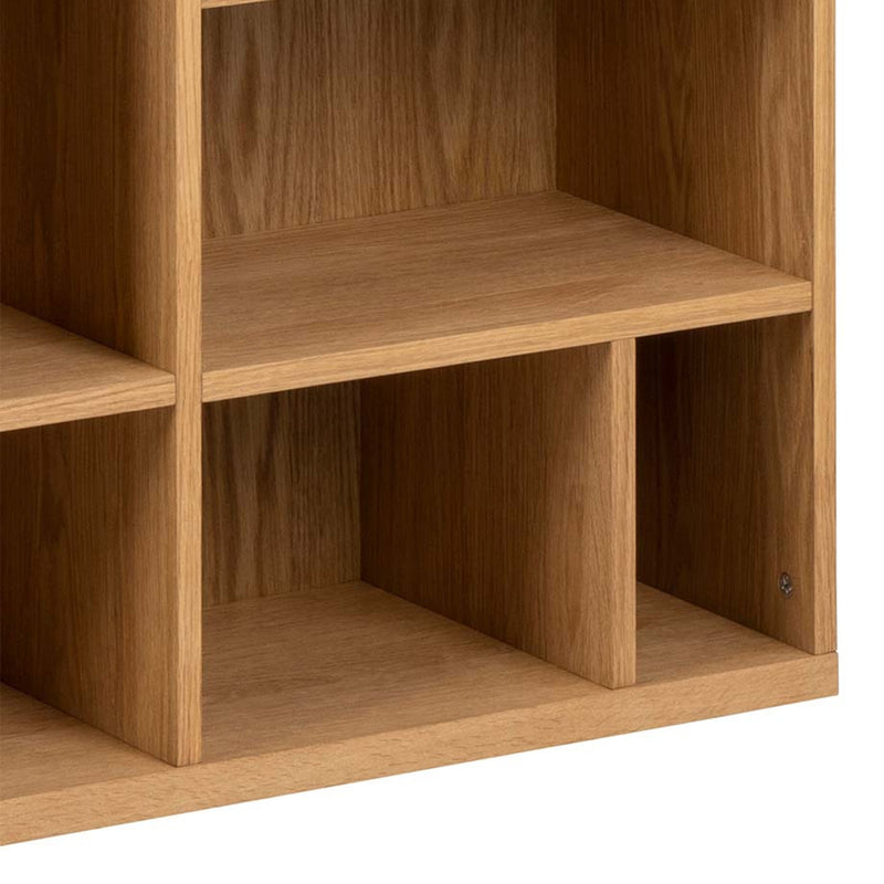 Rangoon 3 Door Large Bookcase in Oak – image 10