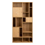Rangoon 3 Door Large Bookcase in Oak – image 2