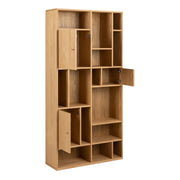 Rangoon 3 Door Large Bookcase in Oak – image 4