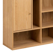 Rangoon 3 Door Large Bookcase in Oak – image 9