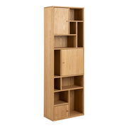 Rangoon 3 Door Bookcase in Oak – image 1