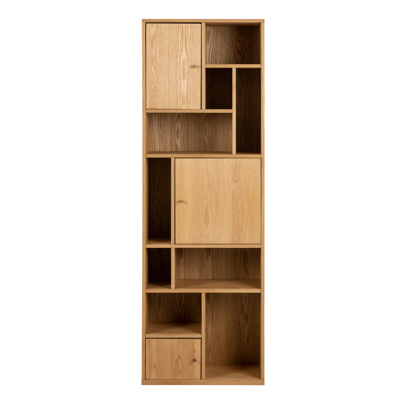 Rangoon 3 Door Bookcase in Oak – image 2